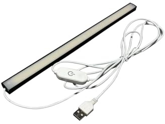 frcming2yu 30CM Dimmbar USB COB LED Streifen 5V 3 Farben Warmweiss Weiss Kaltweiss, 5 Volt 30 CM 192leds LED Lichtband Selbstklebend mit Berührung Schalter