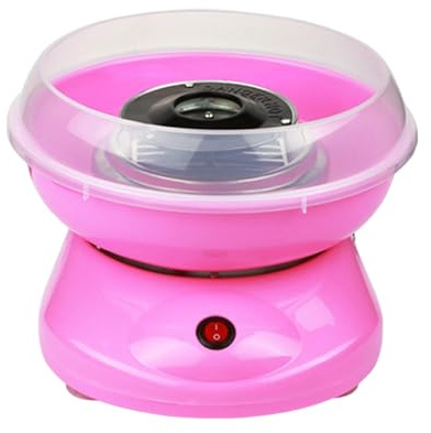 CYDZSRA Macchina per zucchero filato, macchina per zucchero filato fai da te per la casa, caramelle completamente fantasia, Rosa
