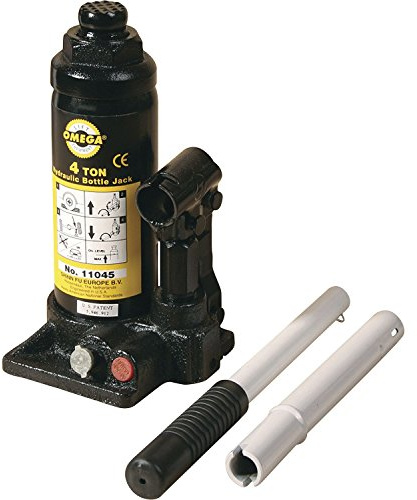 STEINER 11045 Omega Wagenhber Hubkraft 4 Tonnen, Teleskop Wagenheber Hydraulisch für Autos, Reifen-Wechsel, mit Überspannschutz