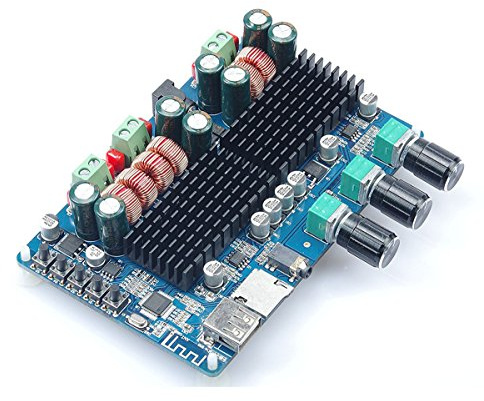 DollaTek TPA3116 Ricevitori Bluetooth 50W * 2 + 100W 2.1 Scheda Veicolo Scheda subwoofer Amplificatore di Potenza a Doppio Canale Amplificatore di Potenza Digitale a Canale DC12V-26V