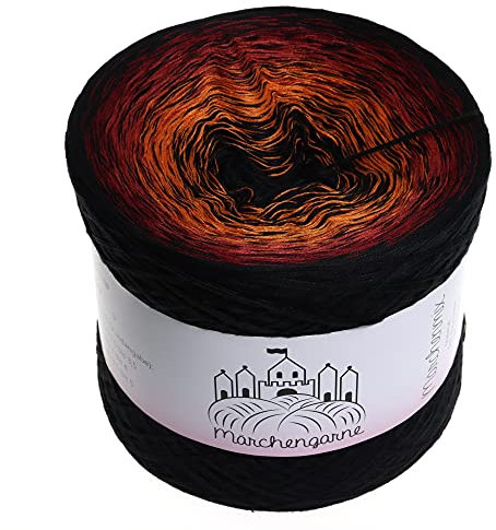 Farbverlaufsgarn Herbstlaub 400g - 1520m 4 fädig Bobbel Wolle handstrickgarn