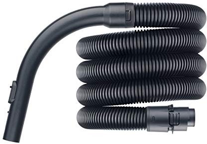 Staubsaugerschlauch mit Comfort-Griff für Miele Staubsauger S 8340 EcoLine Lotosweiß / S8340 Parquet XL EcoLine, alternativ zu original 7863554/7863553-2,2m schwarz von Microsafe