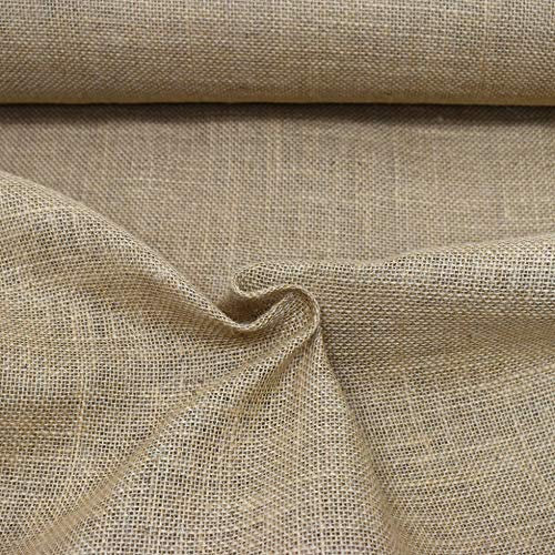 MAGAM-Stoffe 1m Jute Stoff aus 100% Jute Rupfen Natur Sack-Leinen Dekostoff Meterware (Klassik)