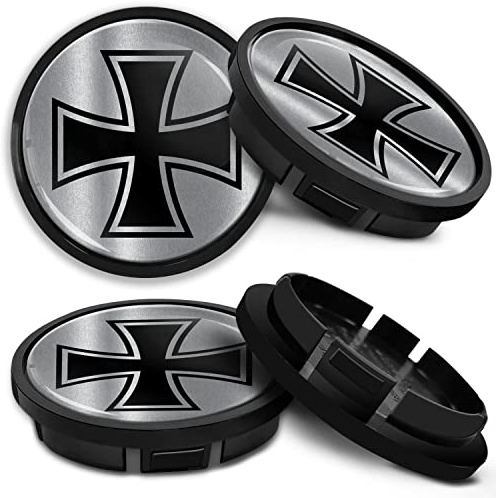 SkinoEu Nabendeckel 66mm kompatibel mit VW 4er Set Nabenkappen CR 24