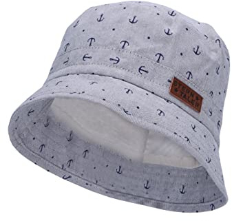 Sterntaler Unisex barn fiskarhatt ankare barnhatt, rökgrå, normal, Rökgrå