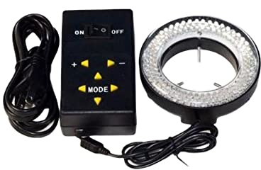 Éclairage annulaire à direction réglable avec adaptateur for microscopes stéréo