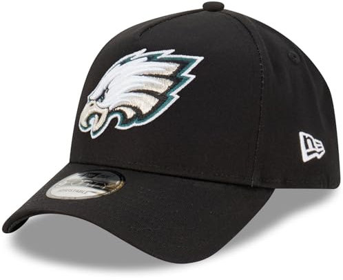 New Era Philadelphia Eagles NFL Evergreen Schwarz Verstellbare 9Forty A-Frame Cap - One-Size