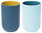 Mousyee Ancestral Toothbrush Cup, Plastic, Elegant Toothbrush Cup, Pack of 2 Toothbrush Cups, Reusable, for Travel, Camping, Bathroom, Tidy Bathroom Accessories, AM02012912MON