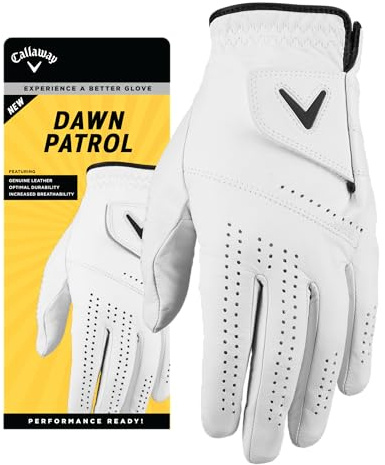 Callaway Dawn Patrol Golfhandschuh (Linke Hand getragen, Weiß 2024, XXL, Standard)
