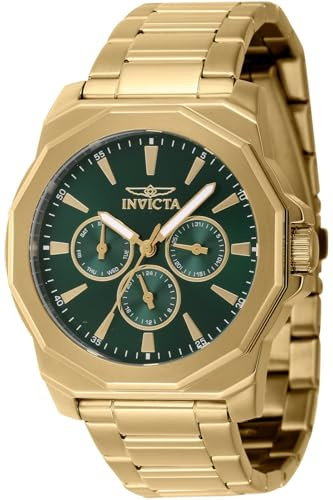 Invicta Speedway 46856 Men's Watch - Waterproof - Analogue - Quartz Movement - Stainless Steel with Green dial - 42mm