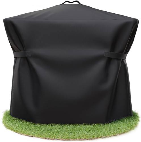 AMZBBQ Premium Barbecue Cover Weatherproof – 100 x 110 x 60 cm – 100% Waterproof Cover for Gas & Electric Grill – UV-Resistant Grill Hood with High-Quality Coating for Weber Q3000/Q3200