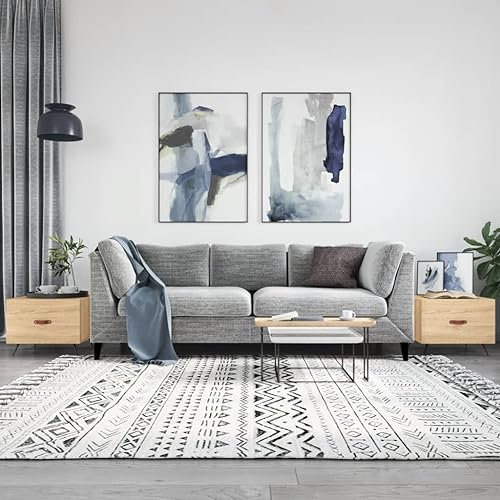 ARKEM Couchtische 2 STK. Satztisch Coffee Table Couchtisch 2er Set Beistelltisch Couchtisch Sonoma-Eiche 50x50x40 cm Holzwerkstoff - 829339