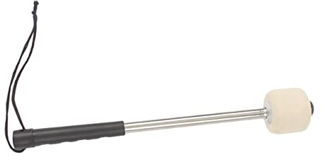 OFFSCH 1stück Snare Drum Mallet Mit Wollfilz Kopf Und Stabilem Kunststoffgriff Zubehör Für Percussion-instrumente Geeignet Für Musiker Und Bühnenauftritte