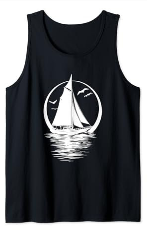 Grafik Segeln Segellehrer Segelausbildung Tank Top