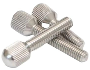 AQXYWAZQ 10 STÜCKE M1.6 M2 M2.5 M3 M4 M5 GB836 304 Edelstahl Rändelschraube mit kleinem Kopf, Vorhangverriegelungsschrauben von Hand festziehen(M4X10 10pcs)