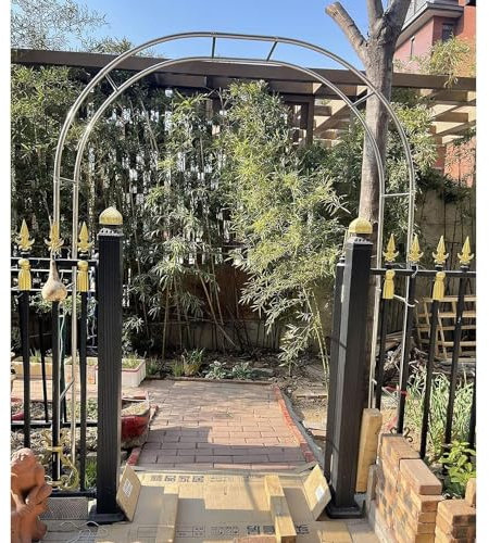 Arche de jardin en acier inoxydable résistant aux intempéries pour jardin, pelouse et terrasse