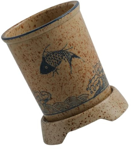 TOPBATHY Portautensili da Cucina in Ceramica Resistente, Porta Bacchette e Contenitore Scolaposate Multifunzione, Accessorio per Utensili da Tavolo per Bancone Cucina e Organizzazione Casa