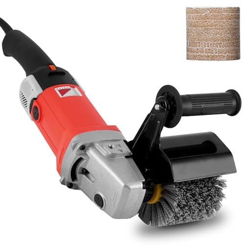 MXBAOHENG 2800W Electric Polishing Machine & Drum Sander for Wood & Metal | 8 Speed Adjustable Electric Burnishing Machine with Wire & Sisal Wheels for Wood & Stainless