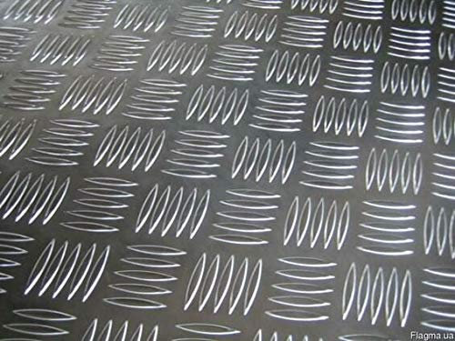 Chapa estriada de aluminio para quinto, 3,5/5 mm, tamaño deseado, 150 x 800 mm