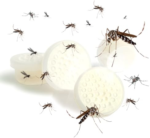 Appât Moustique à Base de CO2 et Phéromones Compatible avec Biogents Recharge pour Piège Extérieur Idéal contre les Moustiques Tigre Recharges 2 Mois (4Pcs)