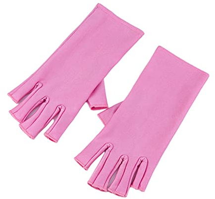 Guantes De Protección Uv Para Manicura Gel Lámpara Uñas Gel Guante Profesional Sin Dedos Herramienta Manicura Artística Escudo Para Uñas