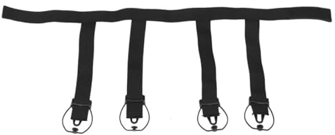 STOBAZA Soportes Ajustables para Ligueros de Hockey sobre Hielo Correas Elásticas Deportivas Resistentes para Porteros Unisex Negro Talla Duraderos y Cómodos para Entrenamiento y