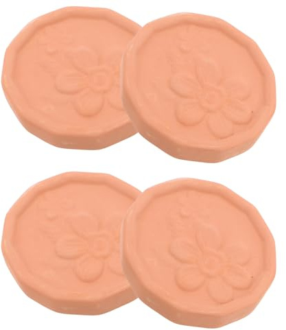 NIYANGLE Lot de 4 Chauffe-Plats en Terre Cuite pour Corbeille à – Inserts Isothermes Rustiques 13 CM Maintien Chaleur et Préservation Fraîcheur Adaptés pour Pains Tortillas et