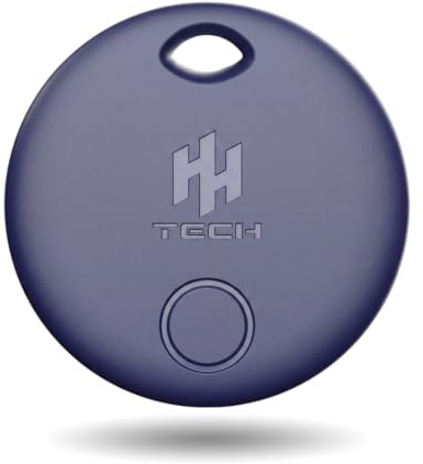 HH-Tech Smart Tracker Tag Dual (Royal Blue Pack-1) For Apple and Android | Replaceable Battery, Easily Track Your Keys, Bag, Suitcase, and More with Apple Find My App and Google Find Hub App