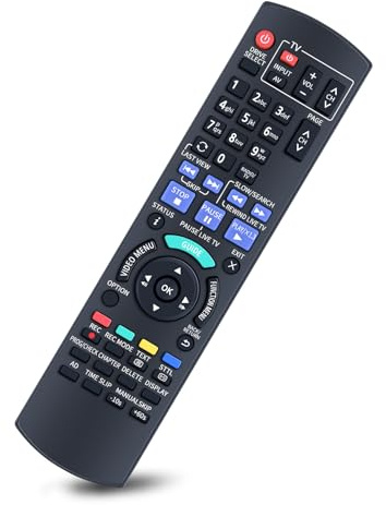 FQOUG N2QAYB001059 Replacement Remote Control Compatible With Panasonic DVD Recorder Player DMR-EX97 DMR-EX97EB DMREX97EB DMR-EX97EB-K DMREX97EBK