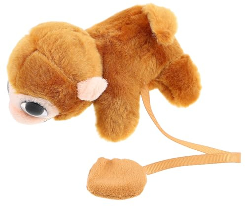 KALLORY Calamita Scimmia in Peluche Morbido per Cosplay e Feste a Tema Animali, Accessorio Adorabile per Adulti Attacco Magnetico e Design Carino a Forma di Scimmietta
