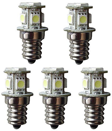 GutReise E12 Bombillas de rosca (8 LED, 5 unidades, 30 V blanca cálida)