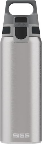 SIGG - Edelstahl Trinkflasche - Shield ONE Brushed - Für Kohlensäurehaltige Getränke Geeignet - Auslaufsicher - Federleicht - BPA-frei - Outdoor & Fitness - 0,75L
