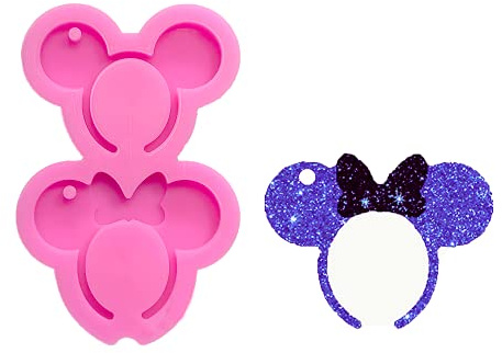 Shiny Glossy Mouse Headband Bowknot Shape Silicone Molds
