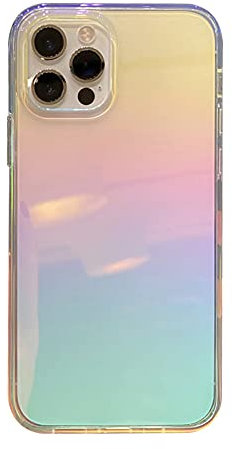 Custodia per telefono in silicone morbido laser moda per iPhone 12 Pro Max 7 8 Plus X XS XR 11 SE Mini cover, rosa, per iPhone 11