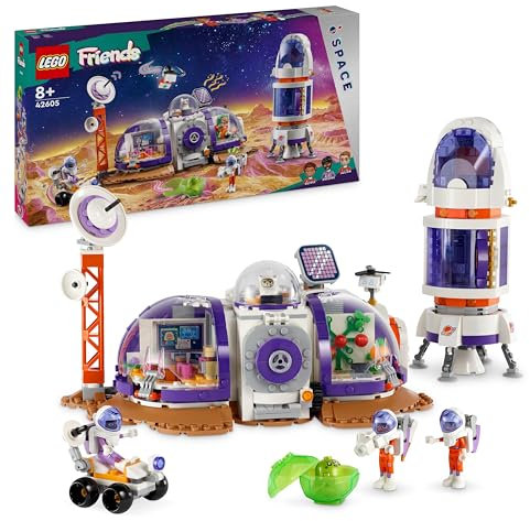 LEGO Friends Mars Space Base and Rocket, Vehicle Set with Rover and Spaceship Toy for 8 Plus Year Old Girls & Boys, Includes 4 Mini-Doll Characters, Gift Idea for Kids Who Love Science Toys 42605