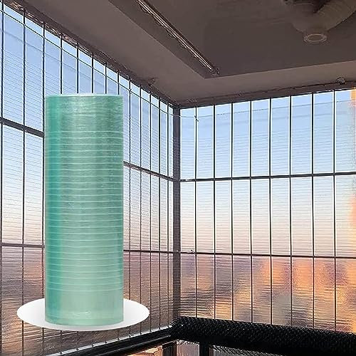 Klar Kunststoffplatten Dachplatten Polycarbonat-Massivplatten,Gewächshaus-Glasfaserplatten,Beidseitiger Uv-Schutz,Acryl-Ersatzabdeckungen-Transparent Vordach-Verkleidungsplatten für Balkon,W×L-0.7x4m