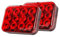 Yuanjoy Feu Antibrouillard ArrièRe Led Rouge 12 V Pour Remorques Avec Homologation E, Pour Caravanes/Camping-Cars/Camions/Remorques/Voitures/Feux Antibrouillard Led Pour Remorque