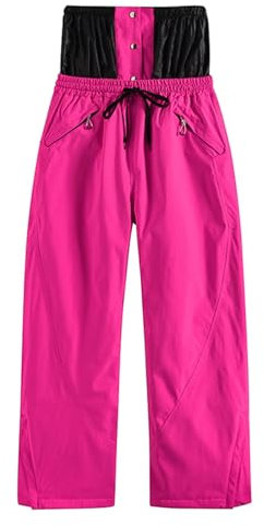Skihose Damen eng, Damen Wasserdicht Winter Skihose Gefüttert Winddicht Snowboardhose Warm Schneehose Outdoorhose Baggy Softshellhose Thermohose Atmungsaktiv Arbeitshose Ski Hosen