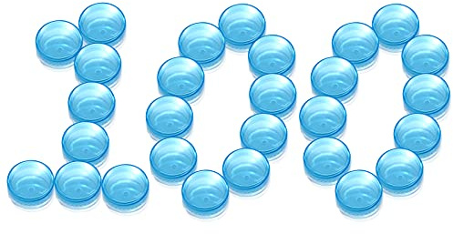 PUDSIRN Tarros de Muestra, envases cosméticos Redondos vacíos con Tapa de plástico para cremas, Esmalte de uñas, bálsamo Labial, Brillo Labial, Almacenamiento de Maquillaje