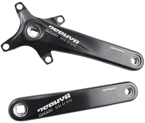 PROWHEEL Bike Crank Arm,Single Speed Square Taper Crankset,One Pair Universal 170MM 175MM Bicycle Forged Alloy 6061 T6 BCD 104MM Bike Crank Arms for Mountain Bike Road Bike