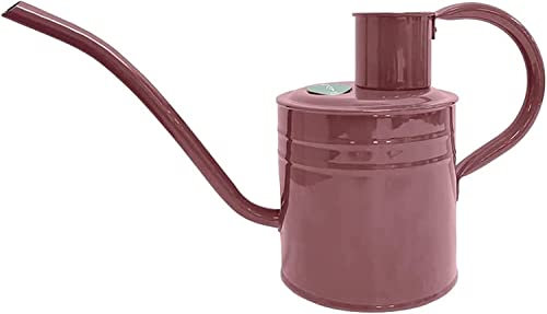 Kent & Stowe 1 Liter Vintage Gießkanne in rosè – Verzinkte Stahlkanne für das Gießen der Zimmerpflanzen – Kanne im klassisch englischen Stil mit erhöhtem Rand