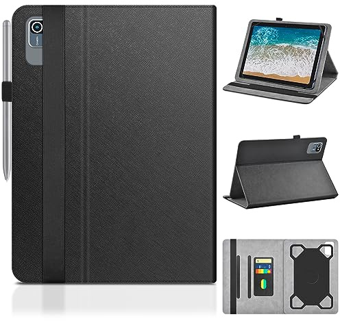 KATUMO Universal 10 inch Tablet Case with Rear Camera Hole, Black | for MUISOO/ TABWEE/ Freeski/ FLYCOAY/ Oangcc/ YESTEL/ Whitedeer Tablet 10 inch, for TECLAST P30/ DOOGEE/ Byxsb 10.1 inch