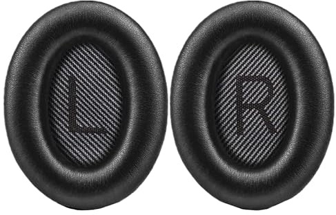 INF Replacement Ear Pads for Bose QuietComfort 35/25/15 - Memory Foam & Recycled Leather Cushions, Noise Canceling Long-Wear Comfort, Tool-Free Easy Installation, Preserves Bose Original Sound Quality