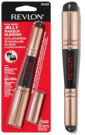 Revlon, doppelseitiger Jelly-Make-up-Applicator aus Silikon zum Verblenden von Rouge, Bronzer, Concealer, Kontur, Augen und Lippen, 1 Stück