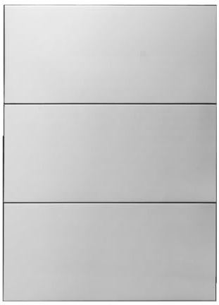 1 großes Stück schwarze Metallmosaikfliese, Restaurant, Schaufenster, Internet, Promi-Kunst, Hintergrund, Wandspiegel, Edelstahlfliese, 198 x 278 mm (Color : Silver brushed, Size : 198x278MM)