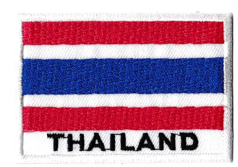 Patche Drapeau Thaïlande Patch Écusson Thaï Brodé A Coudre
