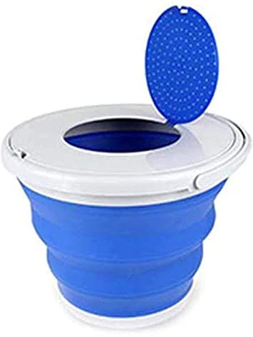QTANZIQI Outdoor bucket,Creative,Quality，Meticulous ，comfortable，strong bearing capacity, outdoor folding bucket with lid Foldable bucket-portable folding water container-Orange 5L Portable (Color :