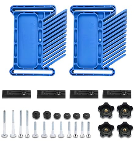 Sarini Woodworking Tools Stackable Featherboard Safety Device for Table Saws, Router Tables & Band Saws with Miter Slots, Miter Track, T-Slots, T-Track