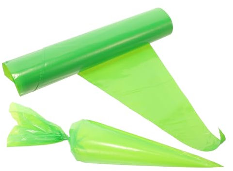 WATIIFUFU Bolsas para Lechada de Azulejos Aplicador Cemento, Resistentes Plástico Verde, Uso en Albañilería Exterior, Paquete de 50 Unidades, y Sellado Profesional