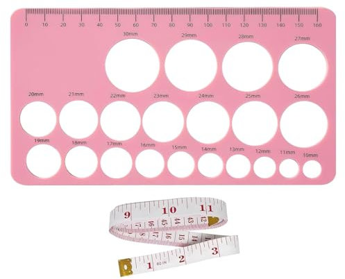 Ieron 3pcs Nipple Ruler Soft Silicone Flange Size Measurement Flange Insert Breast Pump Size Measurement Tool Waist Ruler Nipple Measurement For New Mothers/Women